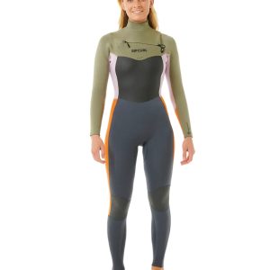 Dawn Patrol 4/3mm Chest Zip Wetsuit in Charcoal