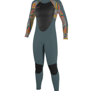Epic 4/3mm Back Zip Wetsuit in Shade & Arta Geo