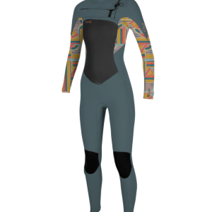 Epic 4/3mm Chest Zip Wetsuit in Shade & Arta Geo