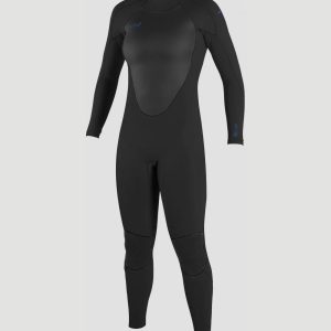 Epic Womens 4/3mm Back Zip Wetsuit in Black
