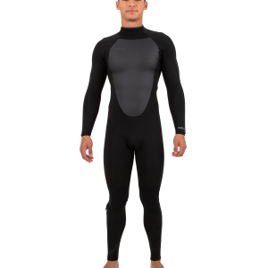 Mens Epic 4/3mm Back Zip Wetsuit in Black