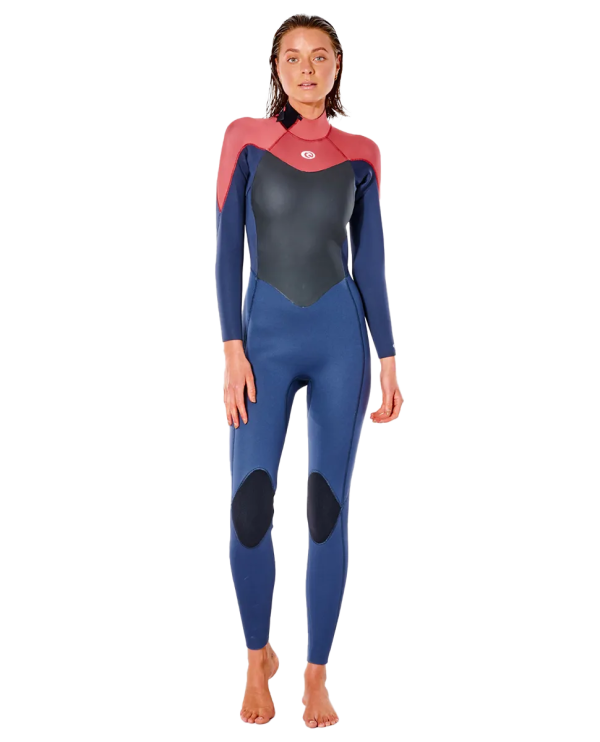 Omega 3/2mm Back Zip Wetsuit in Slate Rose