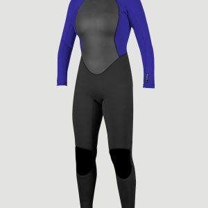 Reactor-2 3/2mm Back Zip Wetsuit in Black & Cobalt