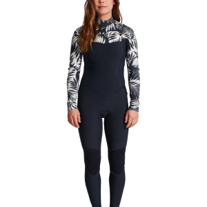 Salty Dayz 4/3mm Chest Zip Wetsuit in In Paradise