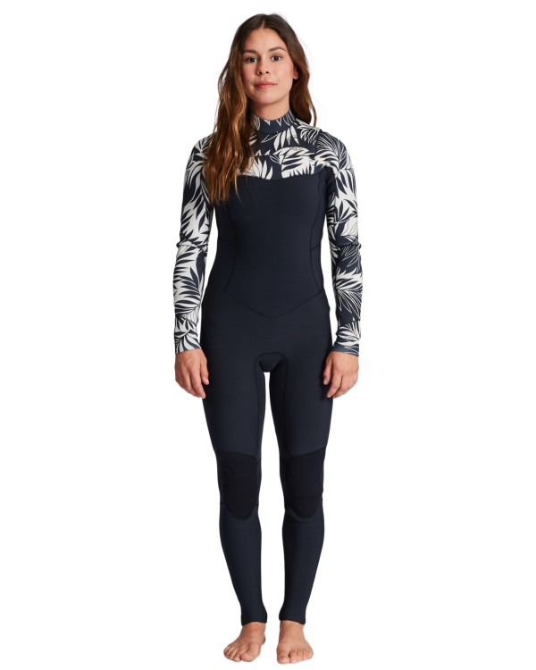 Salty Dayz 4/3mm Chest Zip Wetsuit in In Paradise