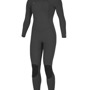 Womens Ninja 4/3mm Chest Zip Wetsuit in Black