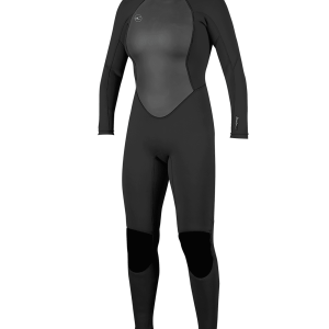 Womens Reactor-2 3/2mm Back Zip Wetsuit in Black