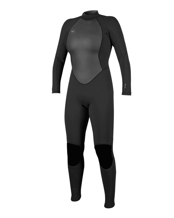 Womens Reactor-2 3/2mm Back Zip Wetsuit in Black